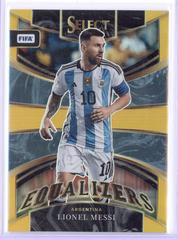 Lionel Messi [Gold] Soccer Cards 2022 Panini Select FIFA Equalizers Prices