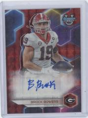 Brock Bowers [Red Geometric] #BOA-BB Football Cards 2023 Bowman's Best University Autographs Prices