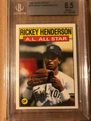 Rickey Henderson Baseball Cards 1986 Topps Tiffany Prices