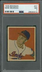 Gene Bearden #57 Baseball Cards 1949 Bowman Prices