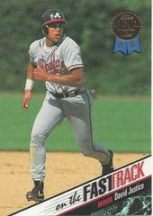 David Justice #18 Baseball Cards 1993 Leaf Fasttrack Prices