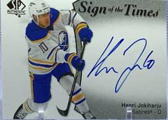 Henri Jokiharju #SOTT-HJ Hockey Cards 2021 SP Authentic Sign of the Times Autographs Prices