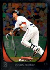 Dustin Pedroia #19 Baseball Cards 2011 Bowman Chrome Prices