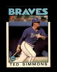 Ted Simmons #102T Baseball Cards 1986 Topps Traded Tiffany Prices