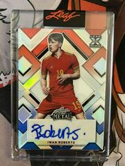 Iwan Roberts [Prismatic Red White Blue] Soccer Cards 2022 Leaf Metal Autographs Prices