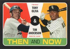 Tim Anderson / Tony Oliva Baseball Cards 2020 Topps Heritage Then and Now Prices