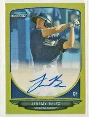 Jeremy Baltz #BCAJBA Baseball Cards 2013 Bowman Chrome Prospect Autograph Prices