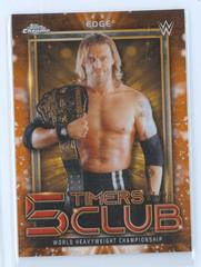 Edge [Orange Refractor] Wrestling Cards 2021 Topps Chrome WWE 5 Timers Club Prices