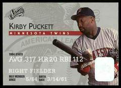 Kirby Puckett #22 Baseball Cards 1995 Studio Prices
