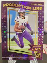 Justin Jefferson [Galactic] #PRD-12 Football Cards 2022 Panini Donruss Production Line Prices