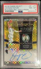Jayson Tatum [Gold Prizm] Basketball Cards 2018 Panini Select in Flight Signatures Prices
