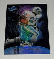 Barry Sanders [Blue Refractor w/ Coating] #T1 Football Cards 1999 Topps Finest Team Prices