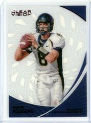 Aaron Rodgers [Red] #16 Football Cards 2023 Panini Chronicles Draft Picks Clear Vision Prices