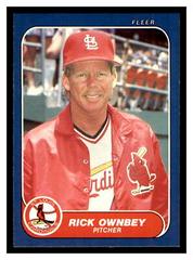 Rick Ownbey #U-85 Baseball Cards 1986 Fleer Update Prices