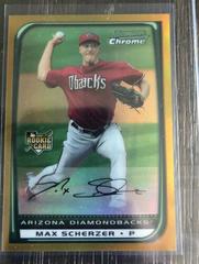 Max Scherzer [Gold Refractor] Baseball Cards 2008 Bowman Chrome Draft Prices