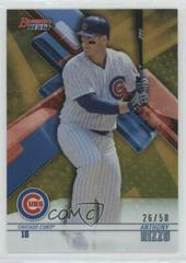 Anthony Rizzo [Gold Refractor] #52 Baseball Cards 2018 Bowman's Best Prices