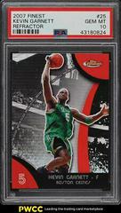 Kevin Garnett [Refractor] Basketball Cards 2007 Finest Prices