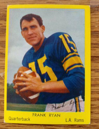 Frank Ryan #3 Football Cards 1960 Bell Brand Rams