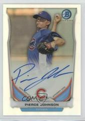 Pierce Johnson [Chrome Refractor] Baseball Cards 2014 Bowman Prospect Autograph Prices