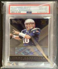 Jimmy Garoppolo Football Cards 2014 Panini Select Rookie Autograph Prices