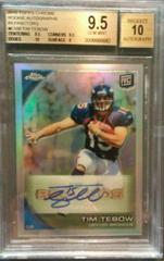 Tim Tebow [Autograph Refractor] #C100 Football Cards 2010 Topps Chrome Prices