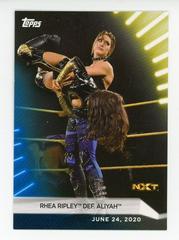 Rhea Ripley def. Aliyah [Blue] Wrestling Cards 2021 Topps WWE Women's Division Prices