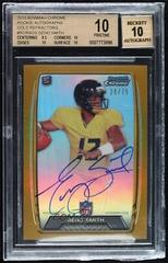 Geno Smith [Gold Refractor] Football Cards 2013 Bowman Chrome Rookie Autograph Prices