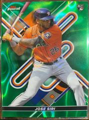 Jose Siri [Green Lava] Baseball Cards 2022 Topps Finest Prices