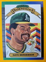 Dave Henderson [Diamond Kings] Baseball Cards 1989 Donruss Prices