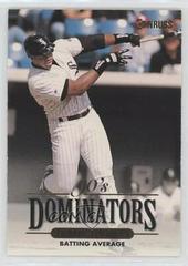 Frank Thomas [Batting Average] Baseball Cards 1994 Donruss Dominators Prices