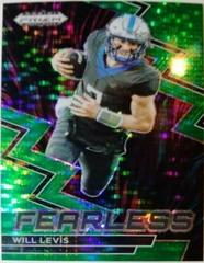 Will Levis [Green Pulsar] #F-18 Football Cards 2023 Panini Prizm Draft Picks Fearless Prices