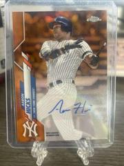Aaron Hicks [Orange] Baseball Cards 2020 Topps Chrome Update Autographs Prices