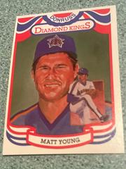 Matt Young [Diamond Kings Steel] #16 Baseball Cards 1984 Donruss Prices