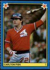 Carlton Fisk #153 Baseball Cards 1983 Fleer Stickers Prices
