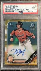 Joey Bart [Gold Refractor] #PA-JB Baseball Cards 2019 Bowman Prospect Autographs Prices