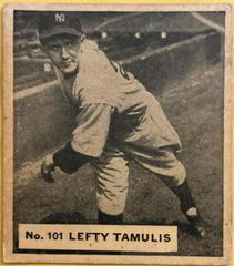 Lefty Tamulis Baseball Cards 1936 World Wide Gum Prices