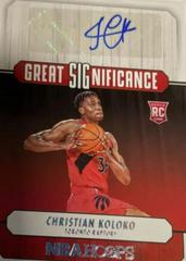 Christian Koloko Basketball Cards 2022 Panini Hoops Great SIGnificance Autographs Prices