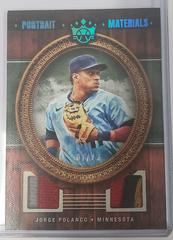 Jorge Polanco [Blue] Baseball Cards 2022 Panini Diamond Kings Portrait Materials Prices