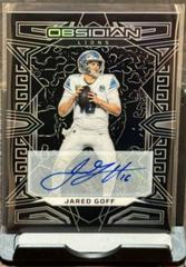 Jared Goff #35 Football Cards 2023 Panini Obsidian Signature Prices