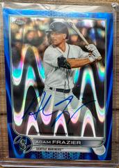 Adam Frazier [Blue RayWave] Baseball Cards 2022 Topps Chrome Veteran Autographs Prices