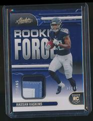 Hassan Haskins [Gold] #RF-28 Football Cards 2022 Panini Absolute Rookie Force Prices