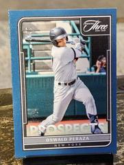 Oswald Peraza [Full Count] #P-20 Baseball Cards 2022 Panini Three and Two Prospects Prices