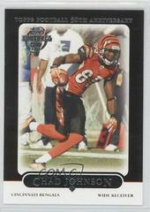 Chad Johnson [Black] #7 Football Cards 2005 Topps Prices