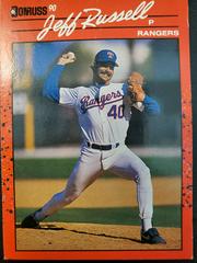 Jeff Russell #284 Baseball Cards 1990 Donruss Aqueous Test Prices