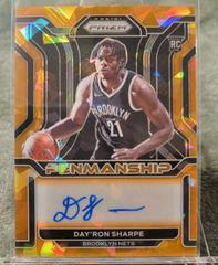 Day'Ron Sharpe [Orange Ice] Basketball Cards 2021 Panini Prizm Rookie Penmanship Prices