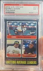 A. L. Batting Leaders [Ichiro, Giambi, Alomar] Baseball Cards 2002 Upper Deck Vintage Prices