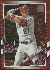 Mike Trout [Red] Baseball Cards 2021 Topps Prices