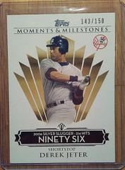 Derek Jeter [Hits 214 Ninety Six] #57 Baseball Cards 2008 Topps Moments & Milestones Prices