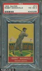 Rabbit Maranville #13 Baseball Cards 1933 DeLong Prices