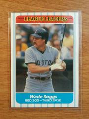 Wade Boggs Baseball Cards 1986 Fleer League Leaders Prices